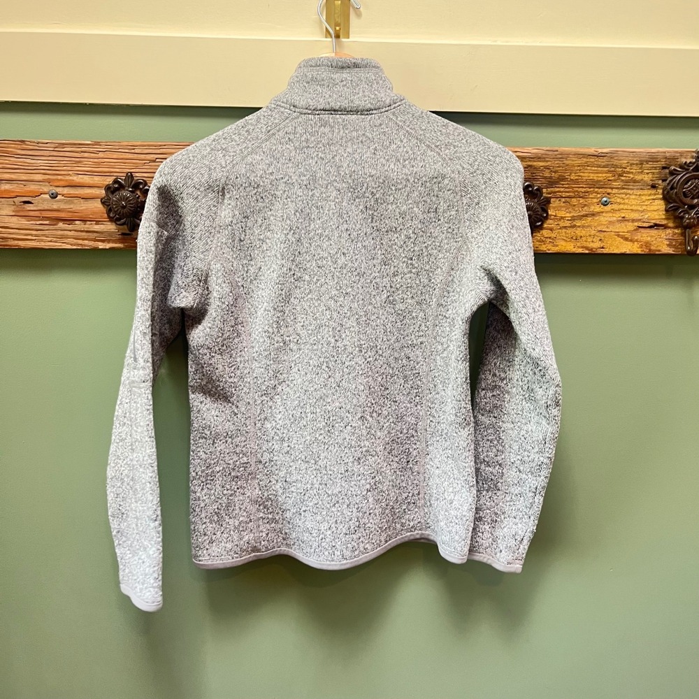 Patagonia Better Sweater 1/4 Zip Pullover Grey Heather Fleece Womens Small - Picture 5 of 5
